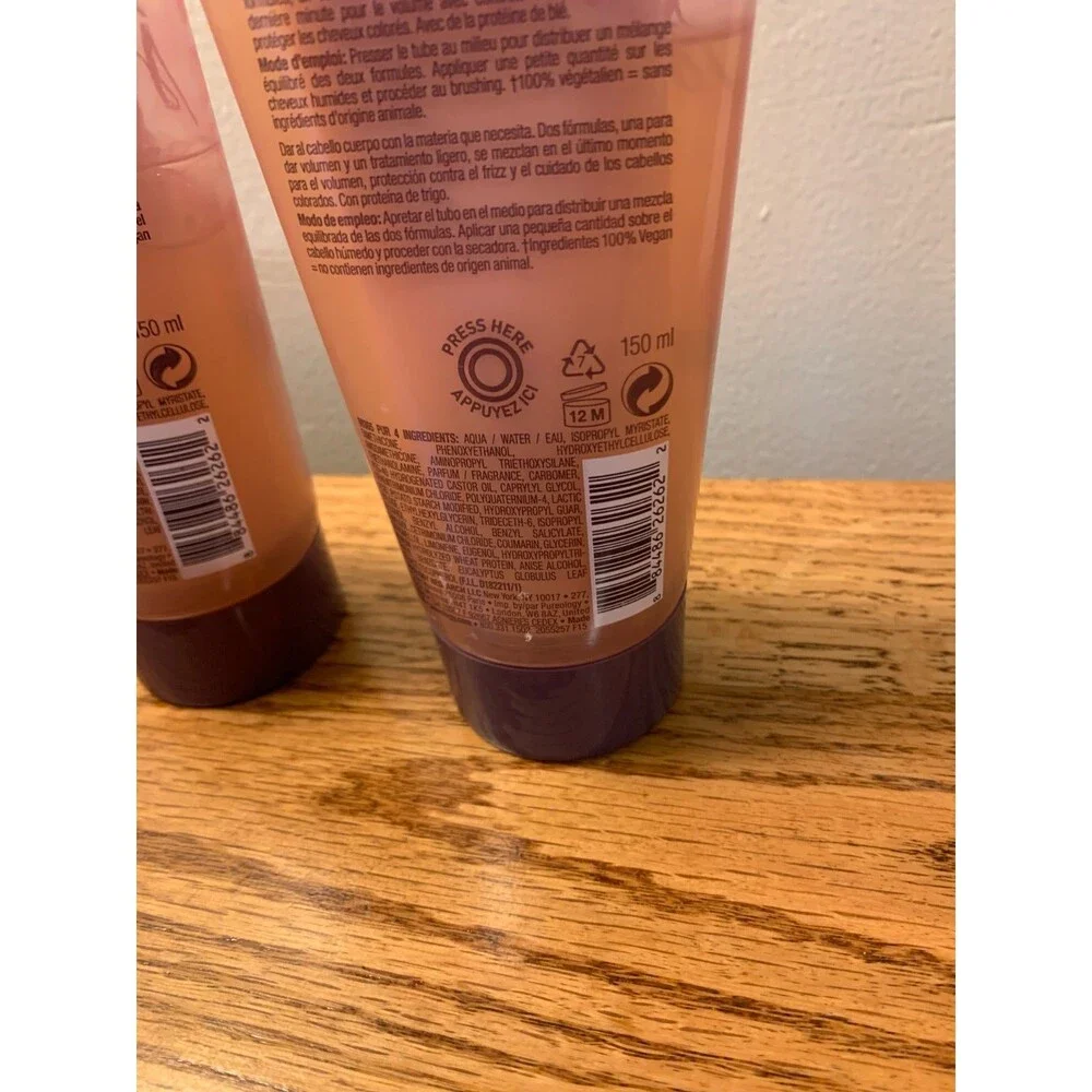 (2) PUREOLOGY Pure Volume Style + Care Infusion Fullness Body 5oz New Hair SET